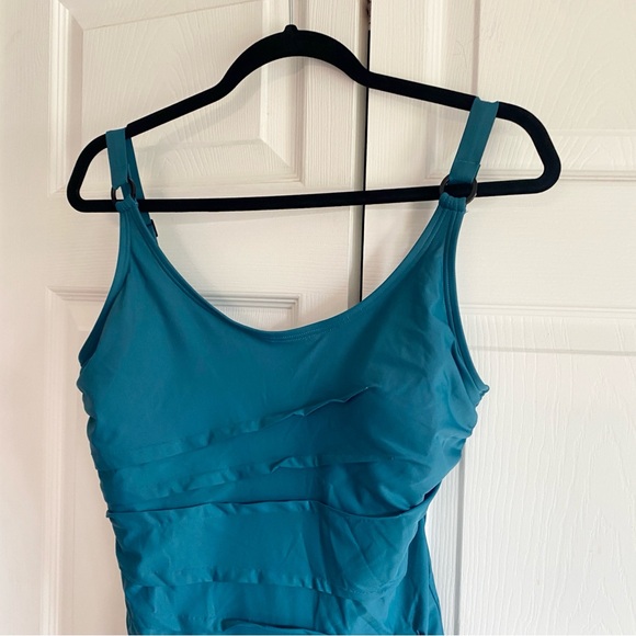 DKNY one-piece‎ swimsuit BLUE LARGE - Picture 2 of 4